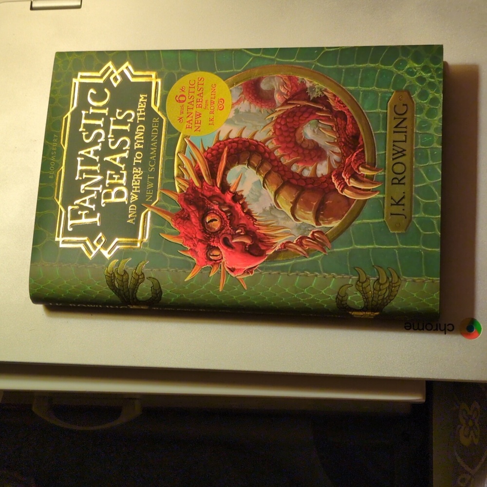 Hardcover book: Fantastic Beasts and Where To Find Them